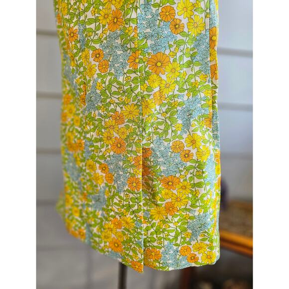 Psychedelic & Groovy 70's Mod Floral Playsuit/Jumper L - Picture 6 of 6
